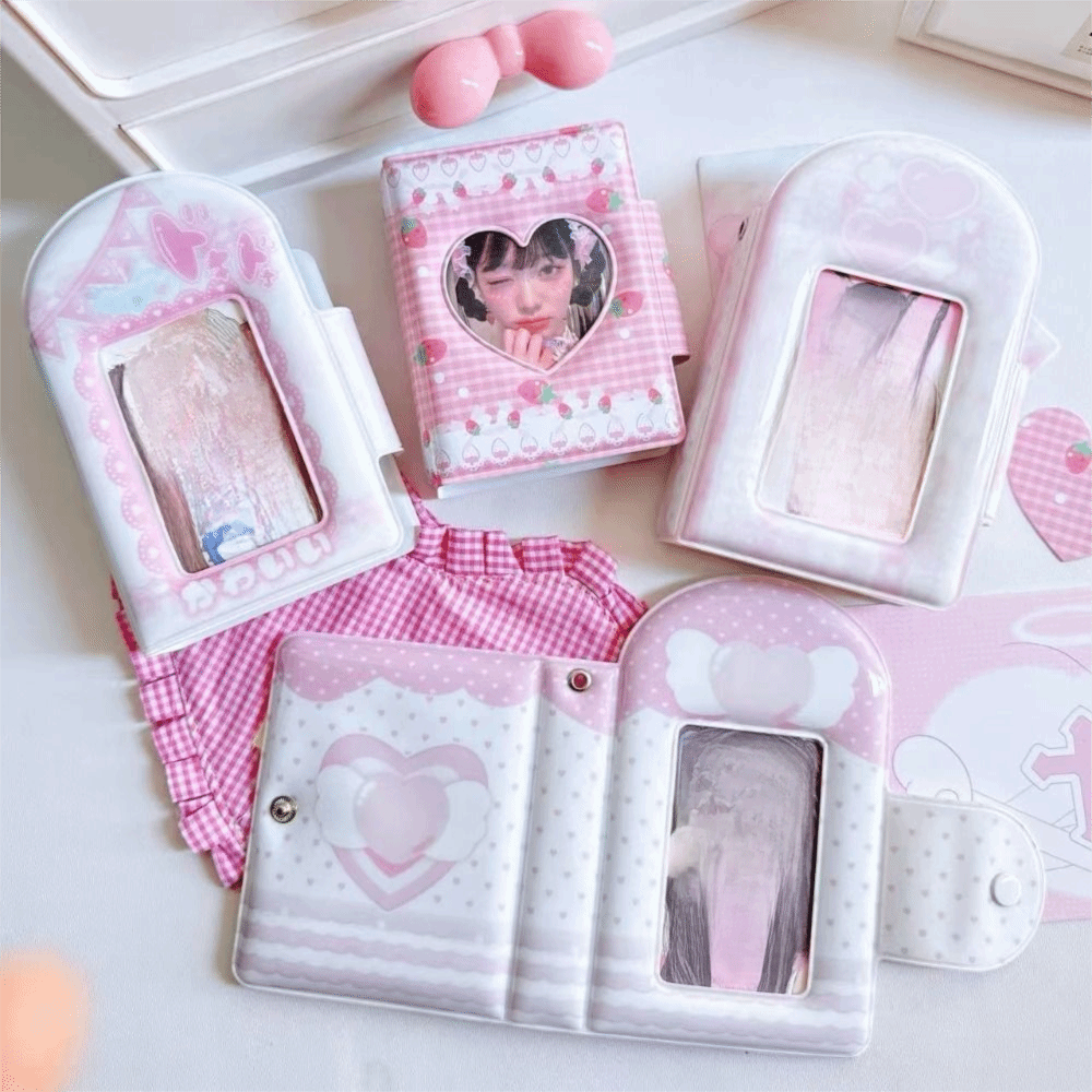 Kpop Photo Card Binder 3 Inch - Sevimli 3 İnç Fotoğraf Kartı Albümü