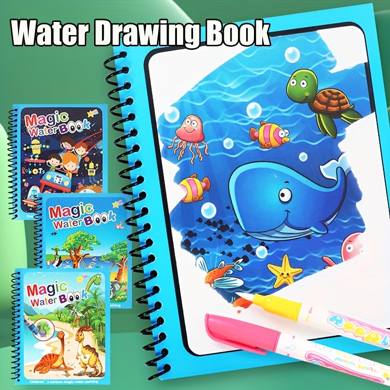 Reusable Water Magic Coloring Book - Büyülü Kitap Su Çizim Montessori Oyuncaklar
