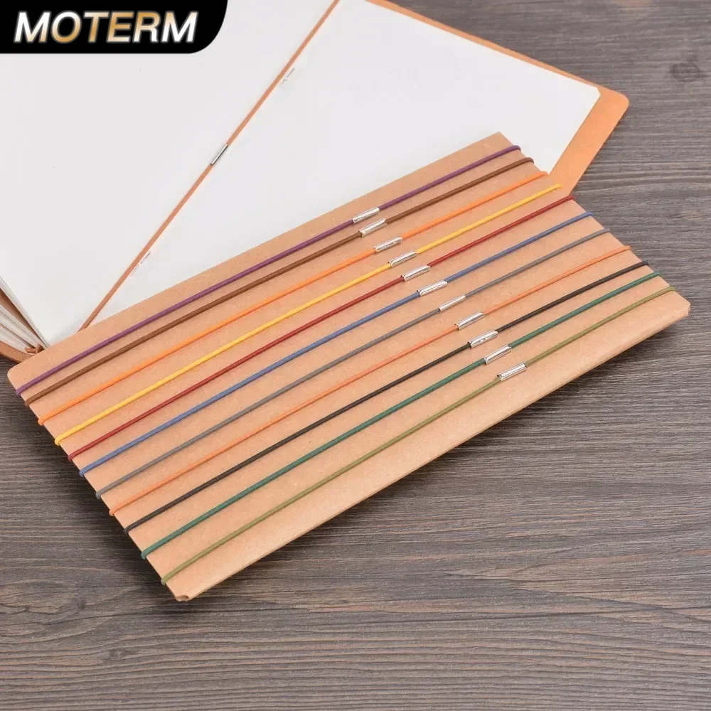 Vintage Leather Journal Notebook - 10 parça bir Set için yedek