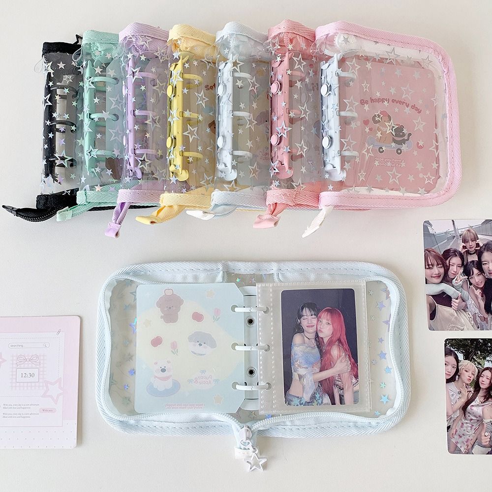 Kpop Photo Card Binder 3 Inch - 1 adet Taşınabilir PVC A8 Kart