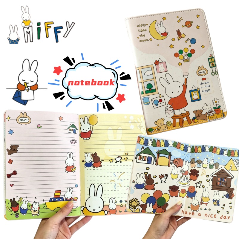 Stationery Books - Yeni B6 Miffy Sevimli Defter Resimli