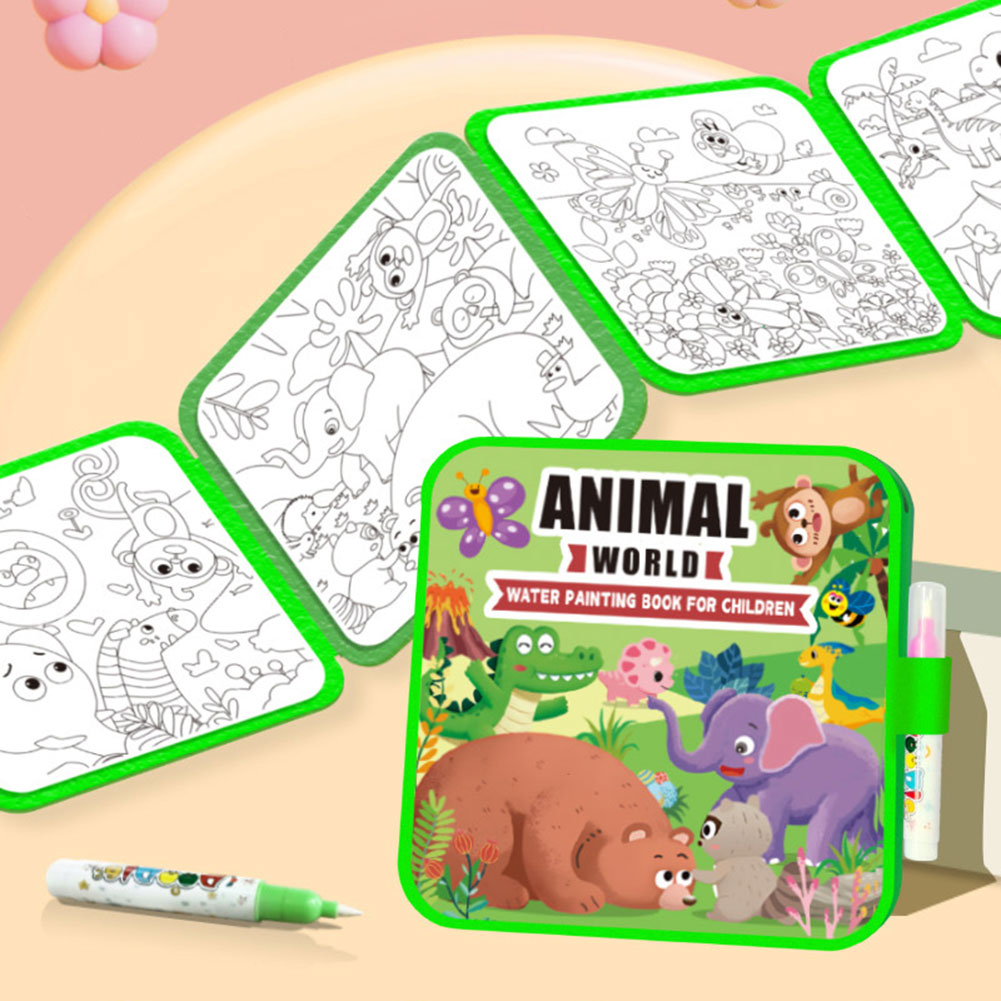 Reusable Water Magic Coloring Book - Çocuklar Magics Su Boyama Kitapları Yeniden
