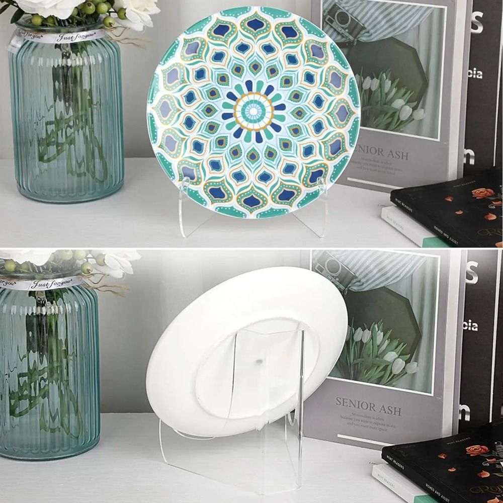 Clear Acrylic Book Stand Holder - Tablet Tutucu Akrilik Düz Plaka Standı