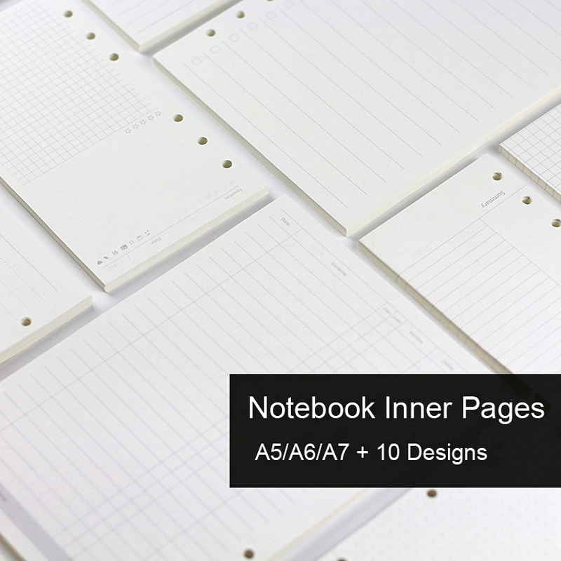 A5 Spiral Dotted Grid Notebook - A5 A6A7 45 Sayfa Gevşek Yaprak
