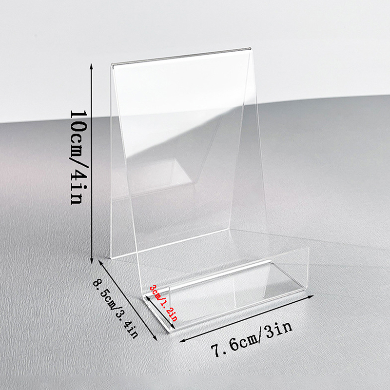 Clear Acrylic Book Stand Holder - Kitap Teşhir Standı Akrilik Kitap Teşhir