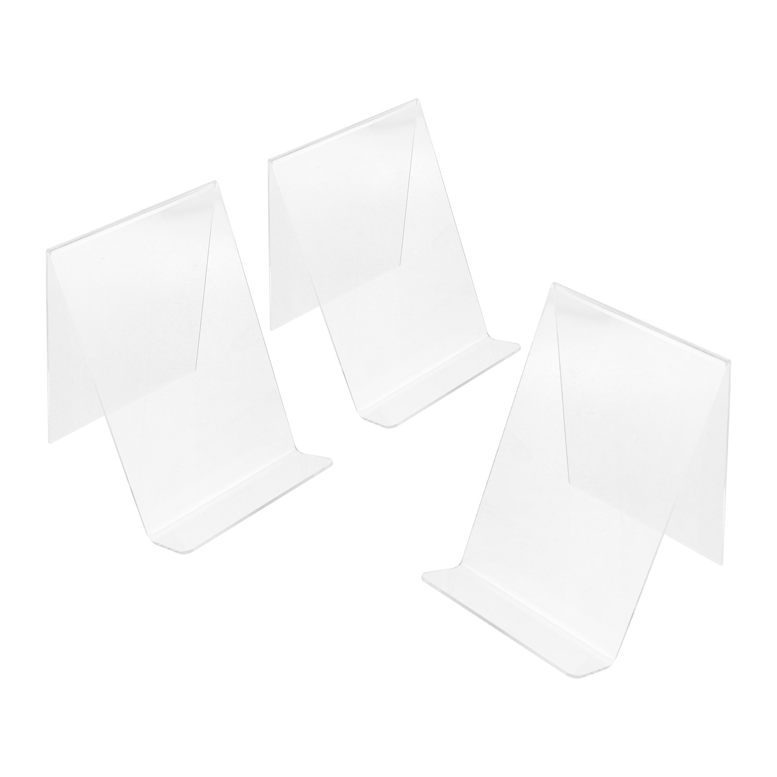 Clear Acrylic Book Stand Holder - 3 Adet Şeffaf Akrilik Kitap Standı