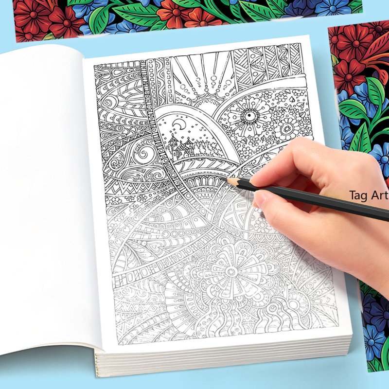 Yetişkinler İçin Meditasyon, S - Adult Coloring Book Stress Relief incelemesi ve fiyatı