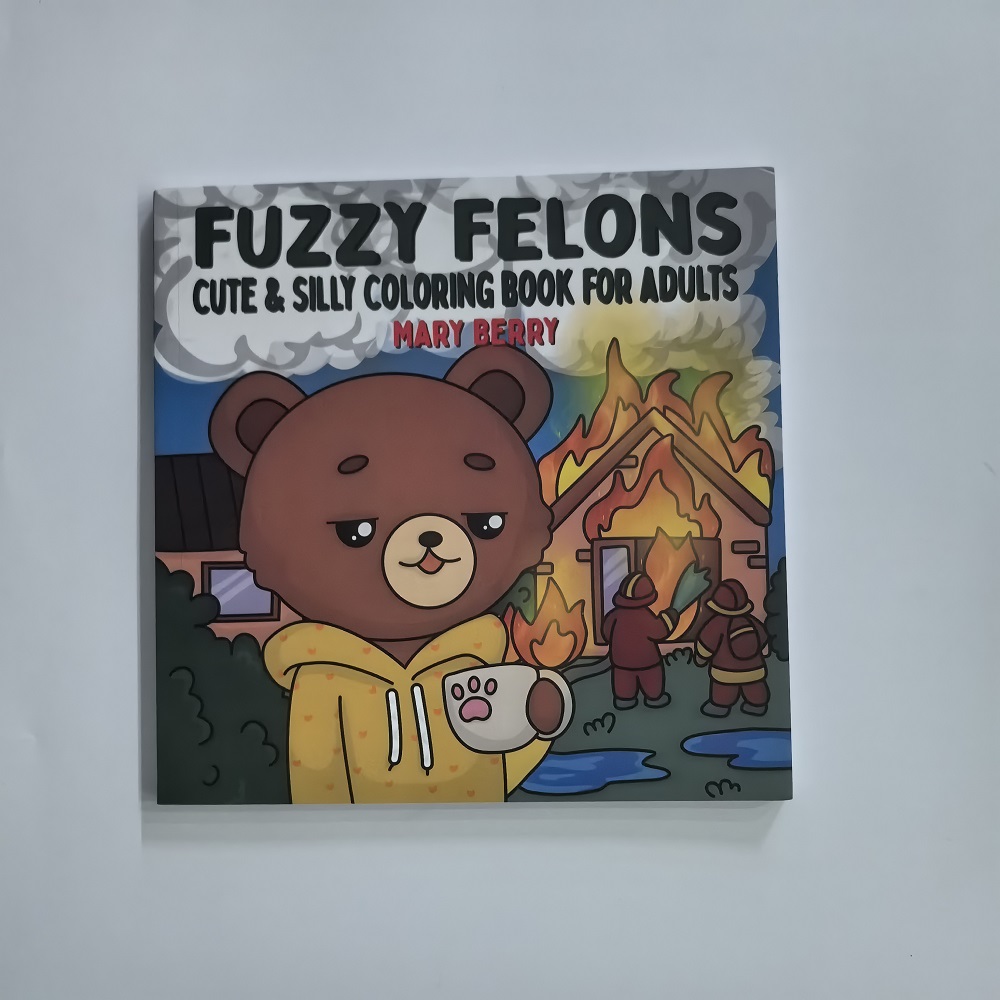 Fuzzy Felons Yetişkin Boyama K - Adult Coloring Book Stress Relief incelemesi ve fiyatı