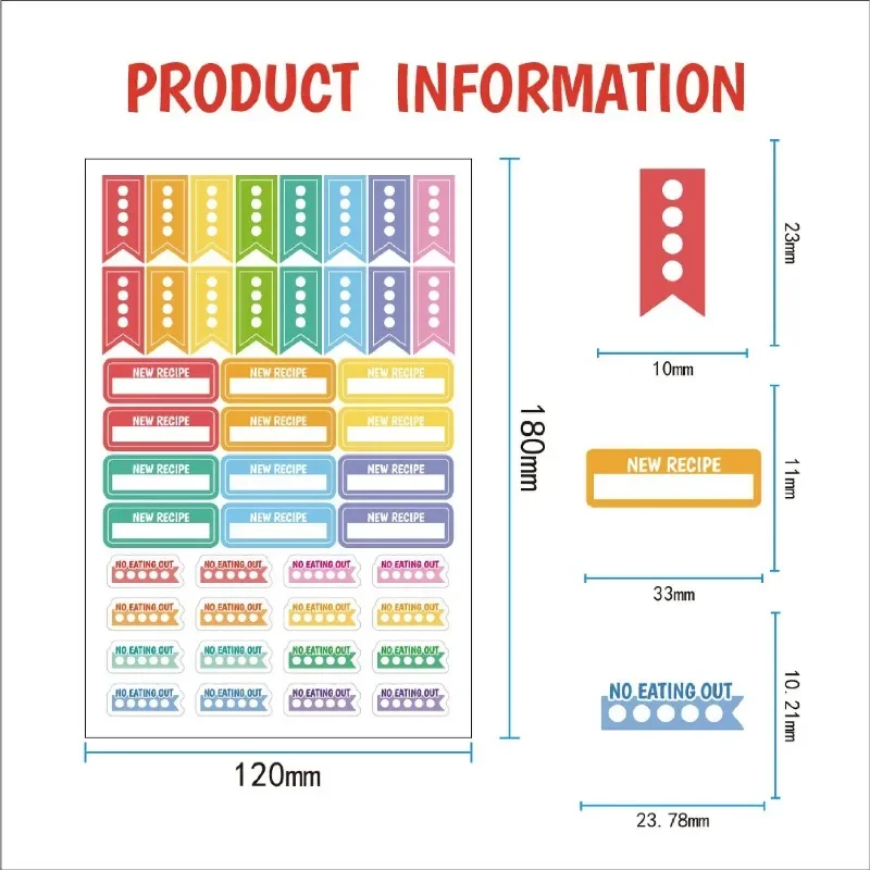 Yemek Planlama Çıkartmaları Kı - Stationery Books incelemesi ve fiyatı