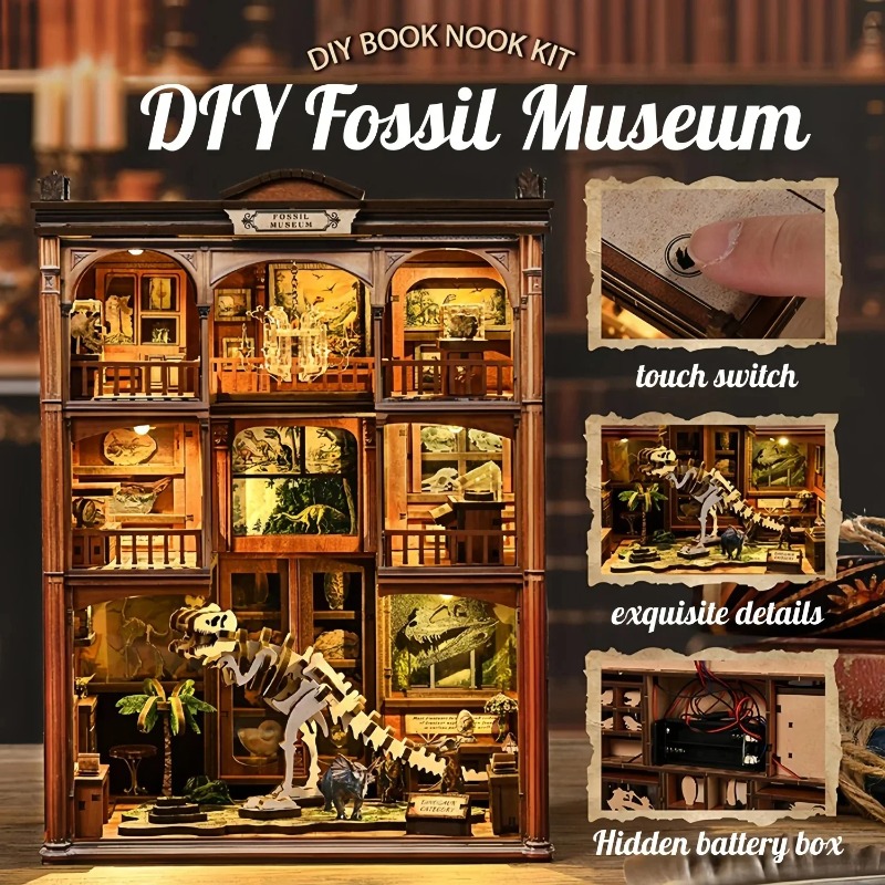 Kendin Yap Kitap Köşesi Raf Ek - Diy Wooden Book Nook Kit Shelf Insert incelemesi ve fiyatı