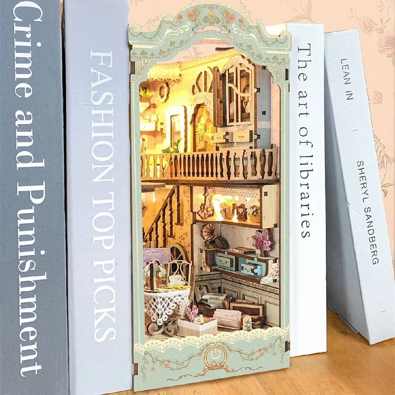 Kendin Yap Ahşap Pastoral Günl - Diy Wooden Book Nook Kit Shelf Insert incelemesi ve fiyatı