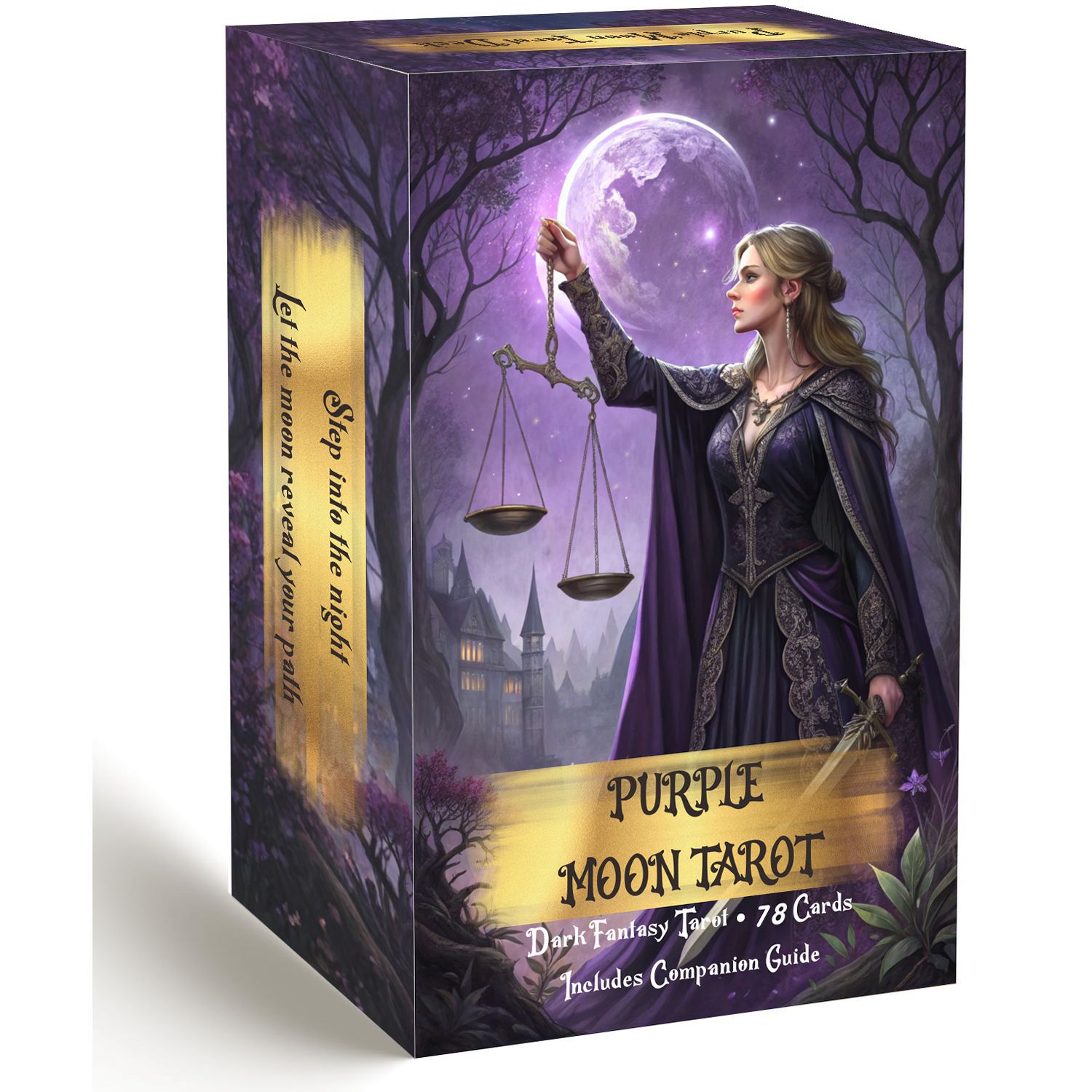 Mor Ay Tarot Kartları Destesi  - Tarot Deck With Guidebook incelemesi ve fiyatı