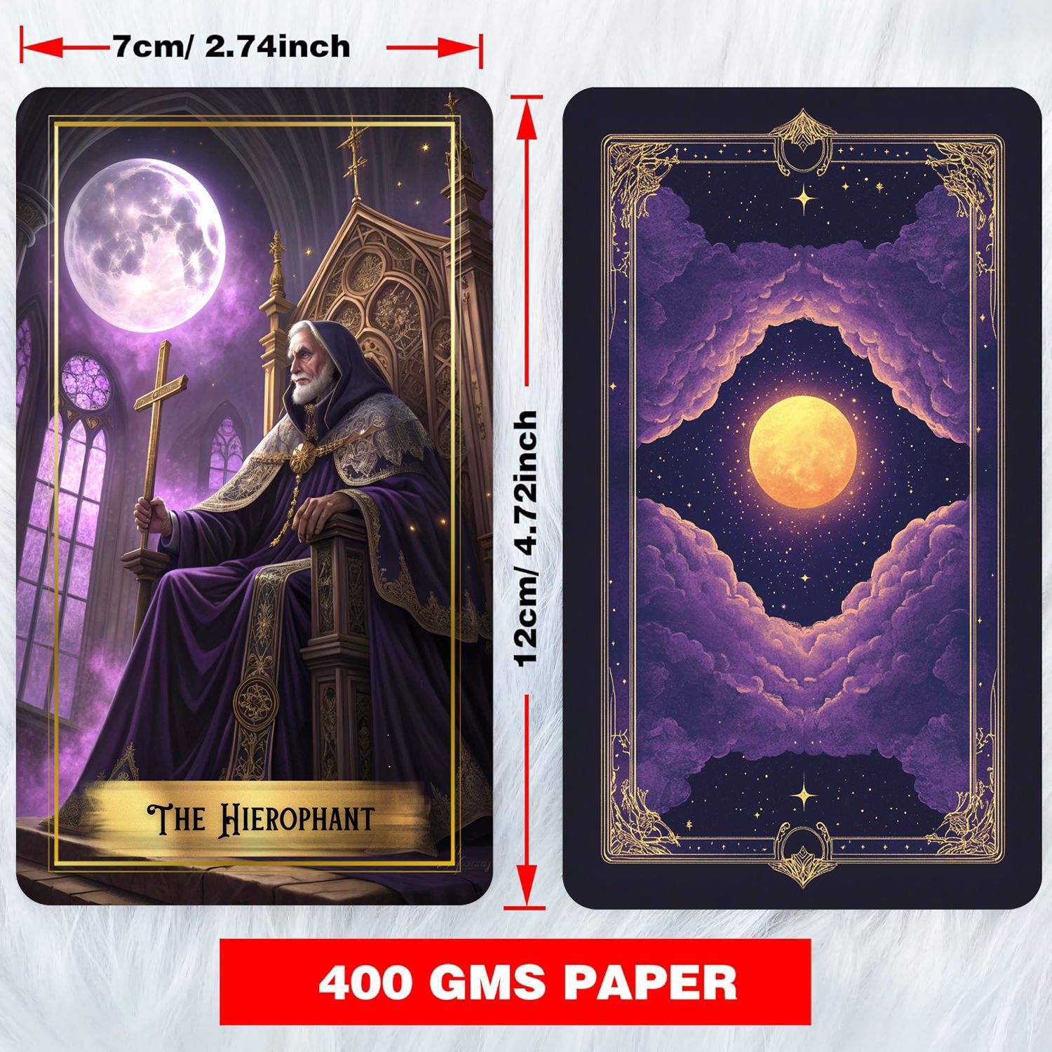 Mor Ay Tarot Kartları Destesi  - Tarot Deck With Guidebook incelemesi ve fiyatı