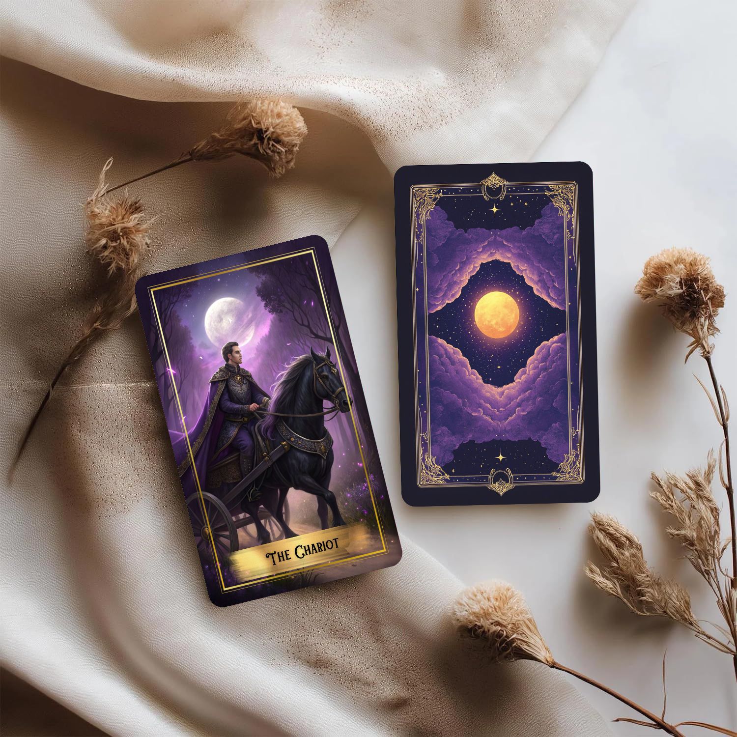 Mor Ay Tarot Kartları Destesi  - Tarot Deck With Guidebook incelemesi ve fiyatı