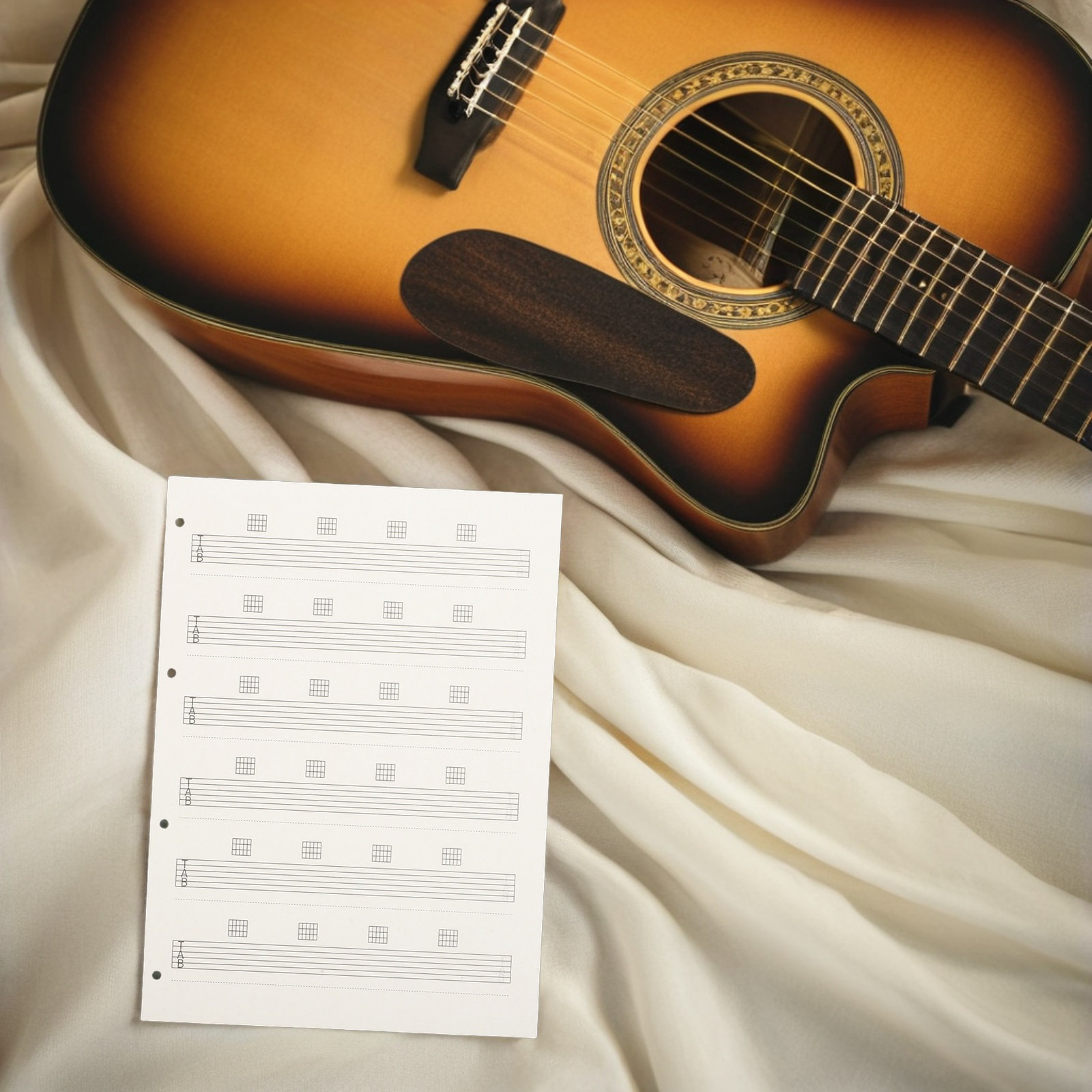 85 Adet Boş Gitar Tab Nota Kağ - Blank Sheet Music Notebook incelemesi ve fiyatı